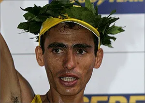 Marílson Gomes dos Santos em ação na Corrida de São Silvestre
