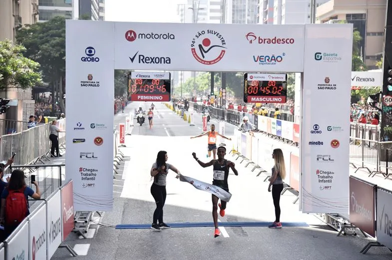 Vencedores da 94ª Corrida Internacional de São Silvestre, em 2018